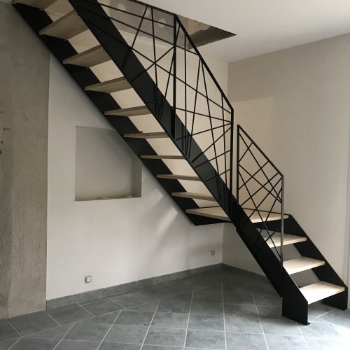 Escalier 1/4 tournant