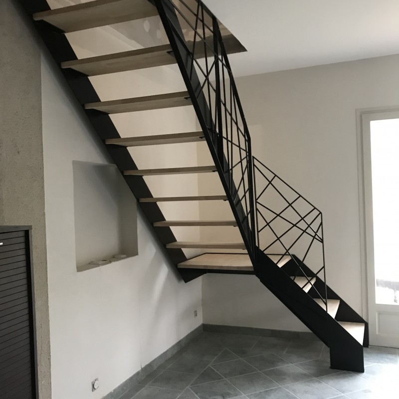 Escalier 1/4 tournant