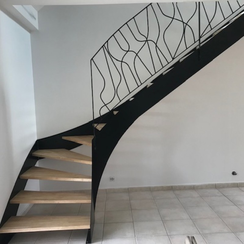 Escalier quart tournant