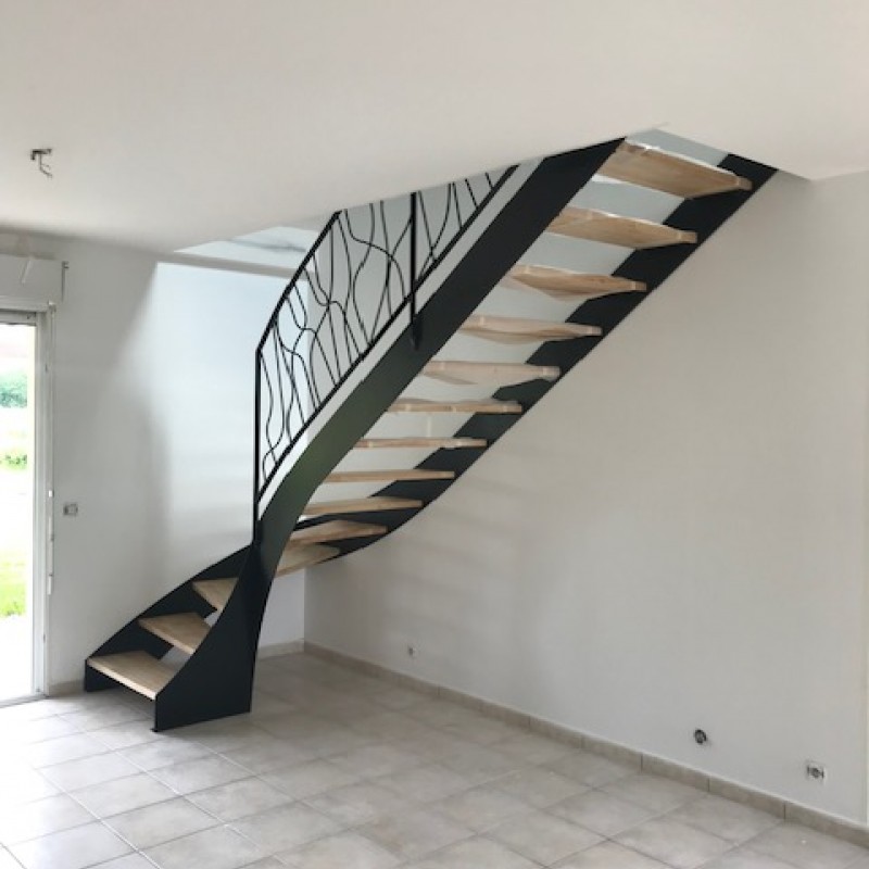 Escalier quart tournant